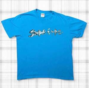 Supreme Liquid Tee Bright Blue FW18 Short Sleeve T-Shirt